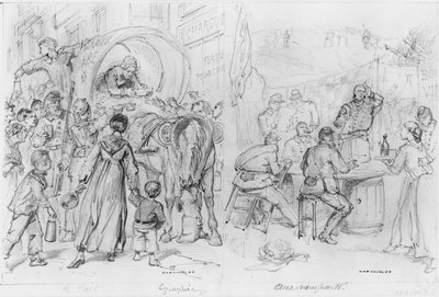 Album of the Siege of Paris, Milk, Ramparts by Gustave Dore